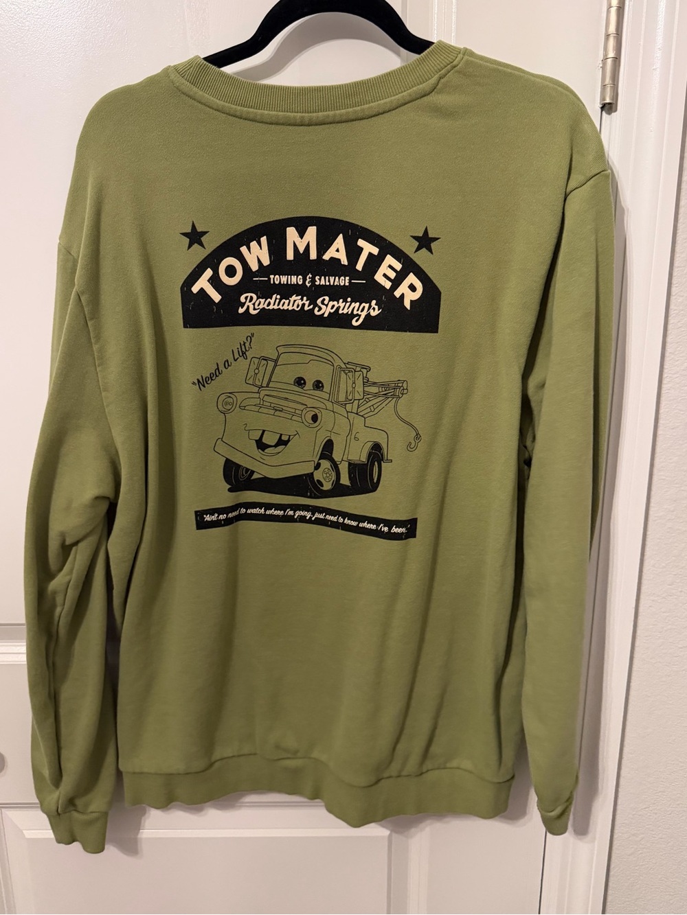 Disney Pixar Tow Mater Crewneck Sweatshirt